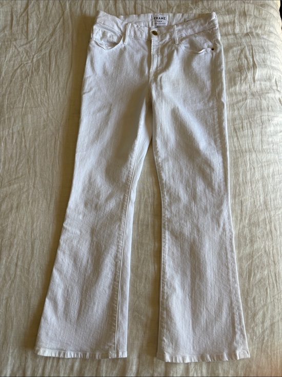 Frame Denim Denim - Frame Denim White High-Rise Wide-Leg Jeans